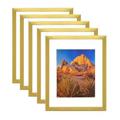 Cadres photo en PVC, l 13,4 po x H 16,4 po, fixation murale, affichage horizontal et vertical, paquet de 5