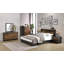 Commode 6 tiroirs noyer et noir