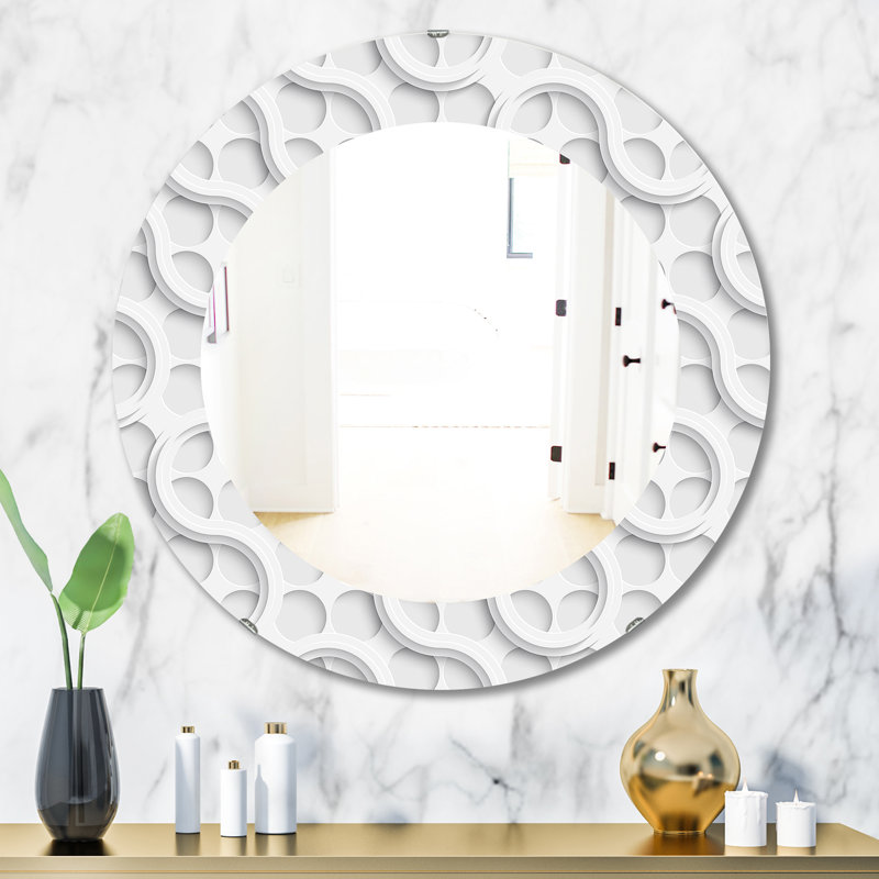 Miroir mural scandinave Mid-Century 13, H 23,6 po x l 23,6 po