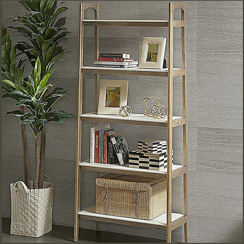 Shelf / Bookcase, Off White/Natural