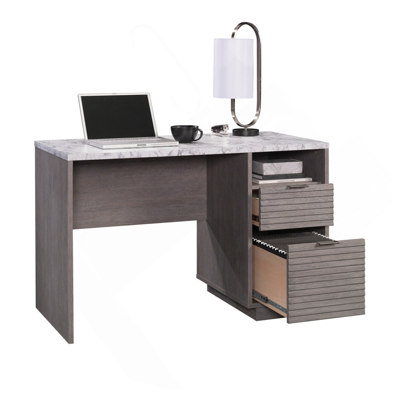 Desk, Medium Grey Finish