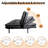 3-in-1 Convertible Futon Sofa Bed, Dual Armrest Styles, Heavy-Duty Compact Loveseat-1324285058