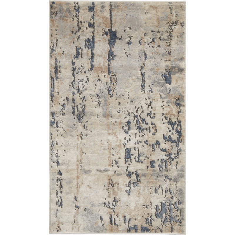 Tapis beige contemporain contemporain, Rectangle 2 pi 2 po x 3 pi 9 po