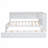 Full Size Wood Daybed with Storage Shelves, USB, LED, and Trundle-1234744746