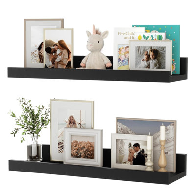 2 Piece Wood Floating Shelf