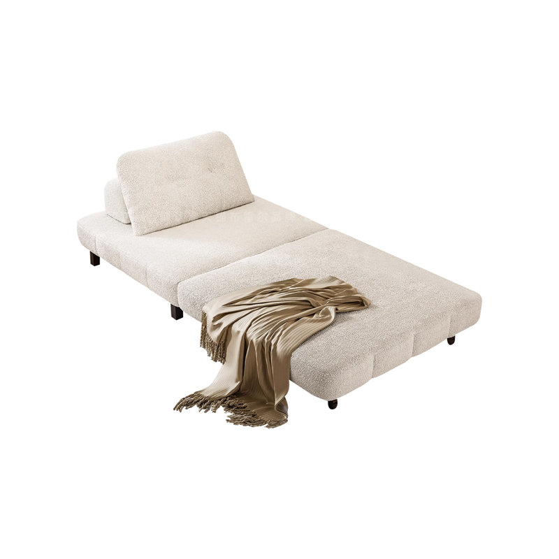 Khaki Velvet Modular Sofa bed cushion couch, 32.28" H x 47.24" W x 37.4" D