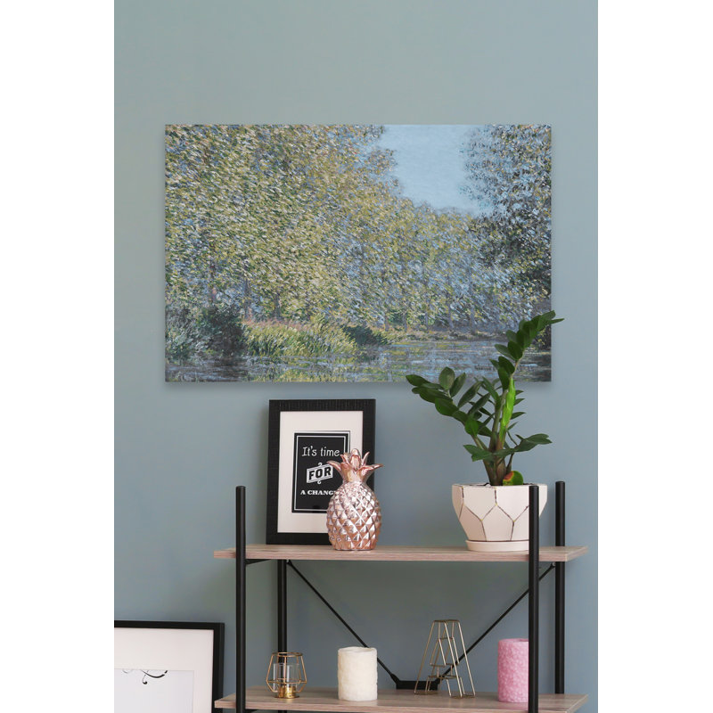 "Bend in the Epte River", reproduction sur toile tendue, H 12 po x l 18 po