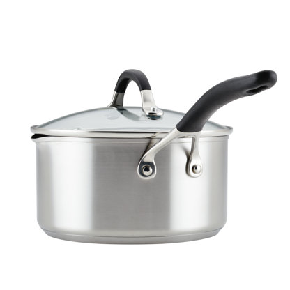 Circulon Elementum Nonstick Covered Stock Pot and Steamer Set - Graphite 3  qt