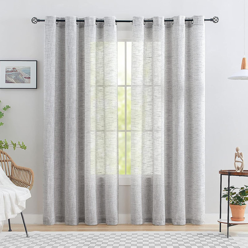 Wanjiru Semi Sheer Curtain Pair