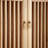 Simple solid wood bookcase
