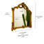 Miroir, miroir pu de style baroque avec un cadre doré orné
