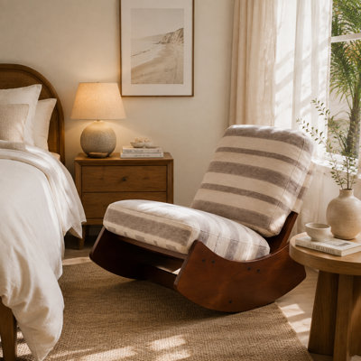 24.21" Wide Upholstered Rocking Chair