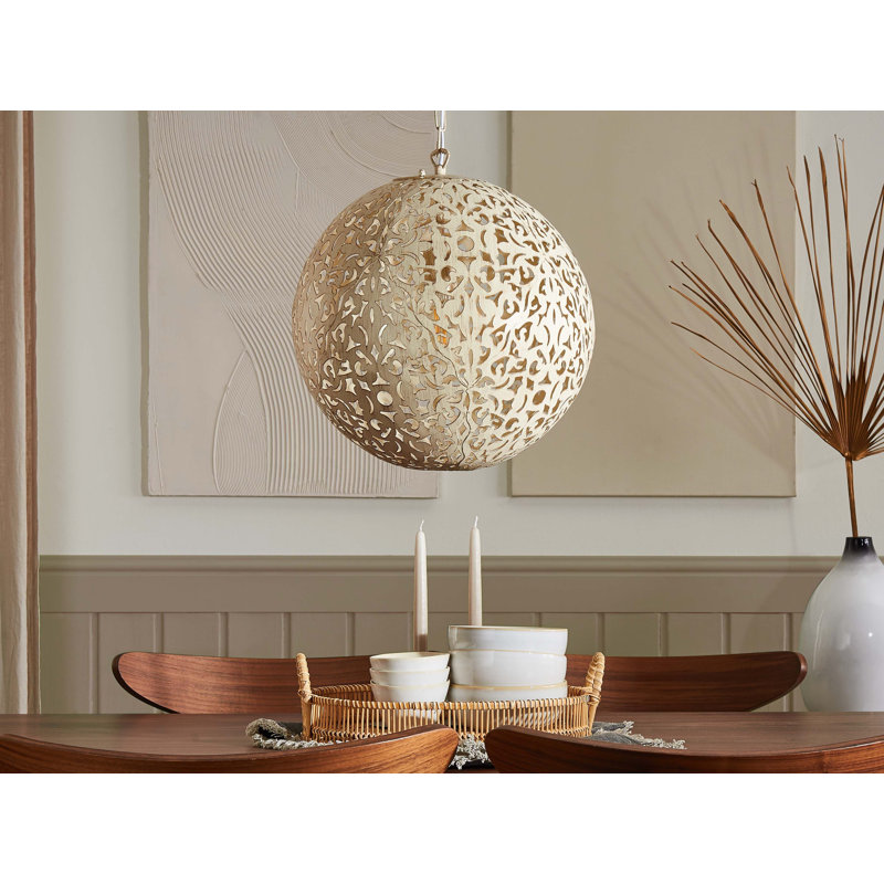 Vanwinkle 1 - Light Gold Sphere Pendant