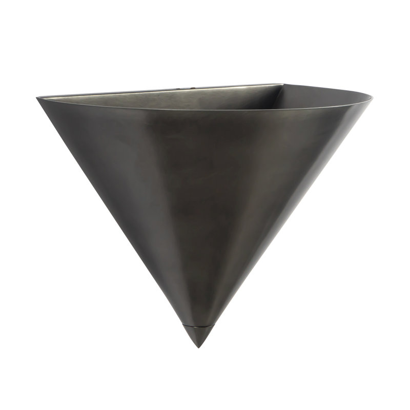 Versus 8-in Brass Wall Sconce, Silver