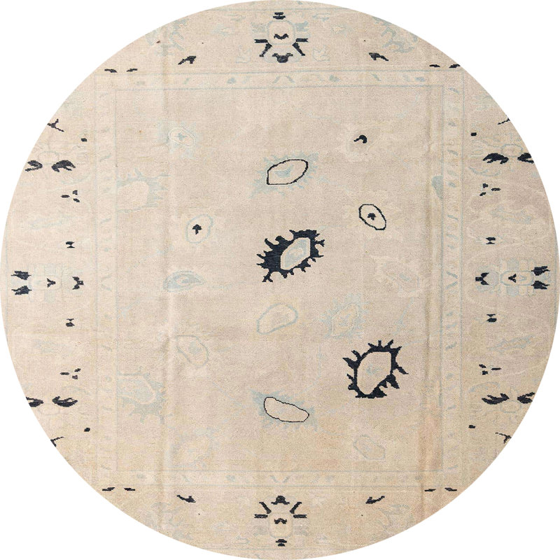 Tapis abstrait moderne 4606, Rond 6 pi