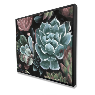 Succulent Set - Exotic Livingroom Framed Canvas Home Decor