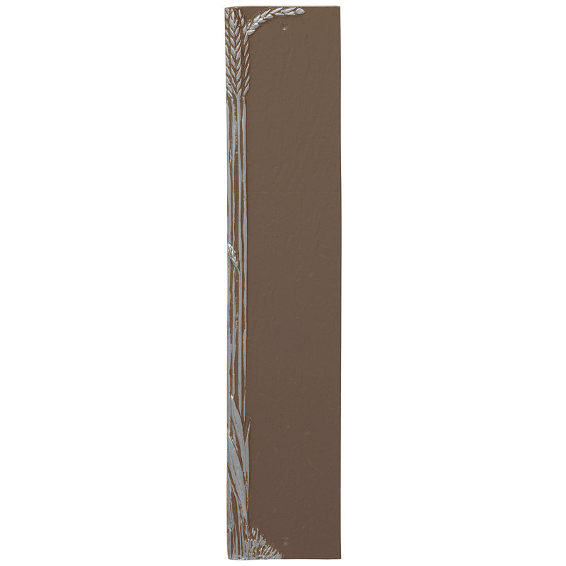 Plaque d'adresse colonne de blé, Oui, Sable / argent
