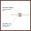 Vivi 24-in Black dimmable LED Wall Sconce-2064985031