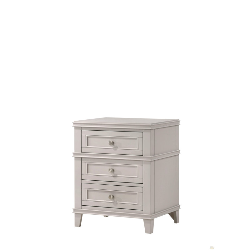 3 Drawer Nightstand W/ USB