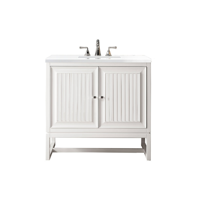 Athens 36'' W Single Vanity, White Zeus, Glossy White, Single-Hole
