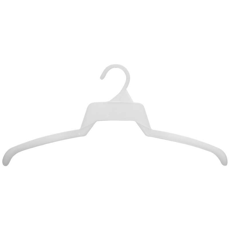 Cintre en plastique pour robe / chandail / chandail, Blanc