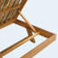Ensemble de méridienne de salon en bois d'acacia avec coussins de salon résistants à l'eau et à la noix de coco de 2 po d'épaisseur de conception de côté assorti gris foncé disponible