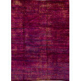 Silk Area Rug in Purple
