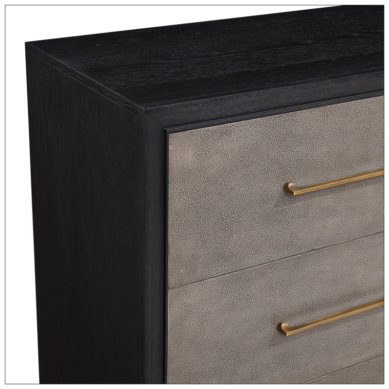 Table de chevet Marq, Brun