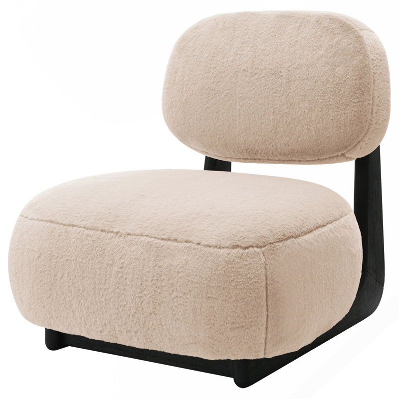 Fauteuil d'appoint rembourré Camel