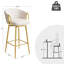 Ensemble de chaises de bar 30 po avec 2 chaises pivotantes de style moderne 360 °-859034900