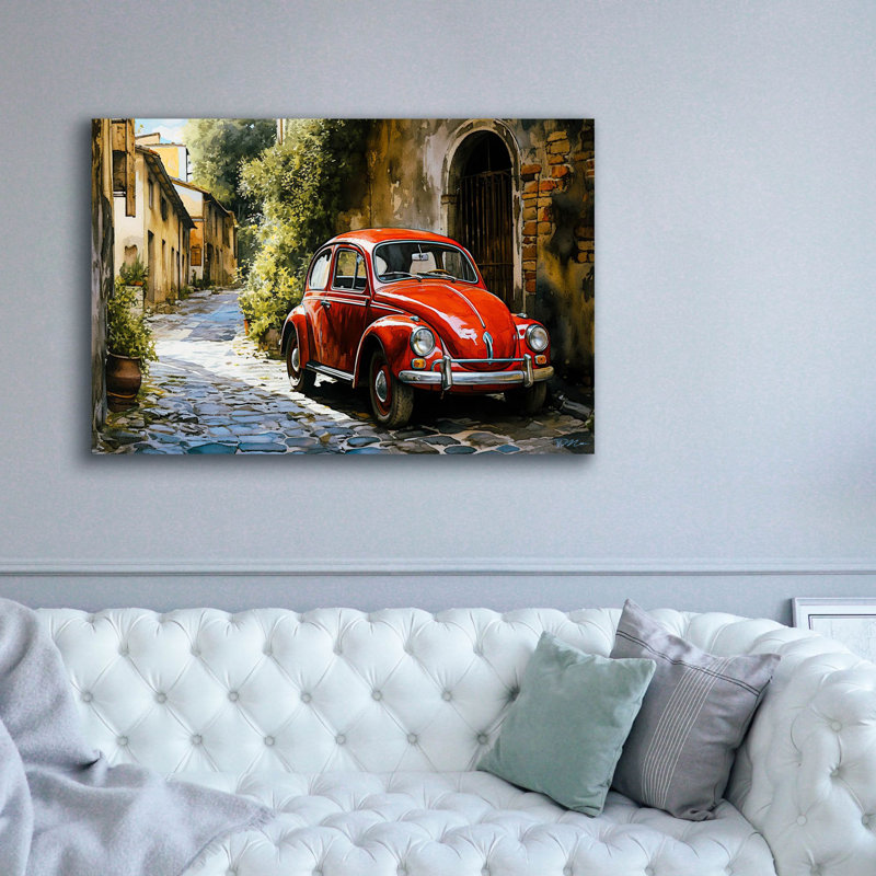 «Epic Graffiti», art décoratif sur toile «Redhead In Country» par Momart, H 40 po x l 60 po x P 1,5 po