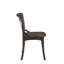 Ensemble de 2 chaises d'appoint Kaelyn en chêne foncé et finition en métal noir