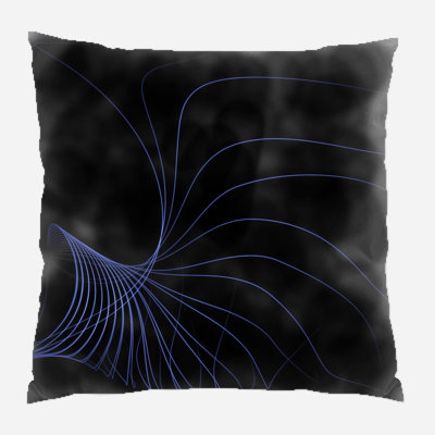 Coussin décoratif à lignes