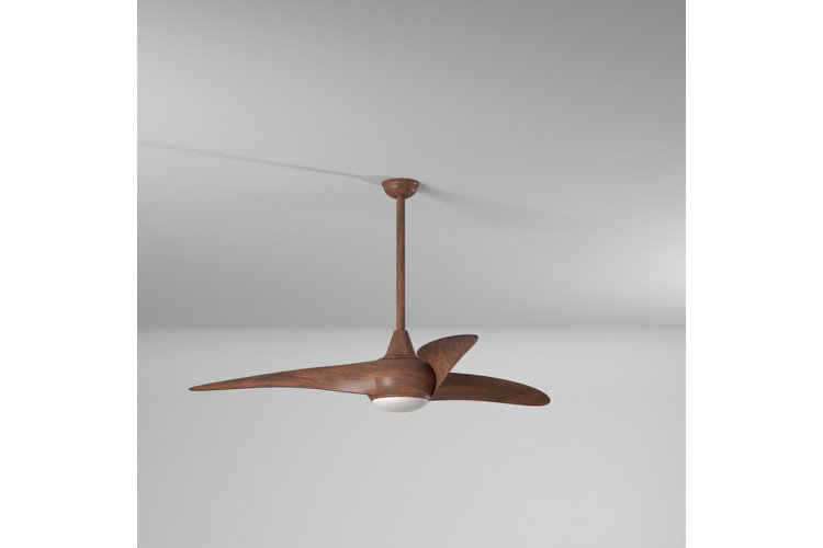 52" Wave 3 - Blade LED Propeller Ceiling Fan with Remote Control and Light Kit Included