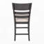 Ensemble de 2 chaises hautes rembourrées, couleur noir anthracite, hauteur du comptoir.