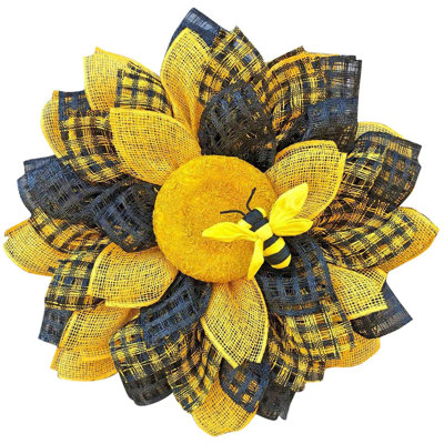 Sunflower Bee Wall Sticker PVC Self-adhesive Wall Sticker Can Be Removed
