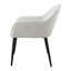 Fauteuil rembourré gris et noir Keldan