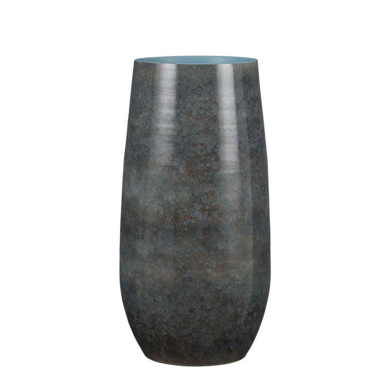 Vanya Handmade Terracotta Table Vase, Blue