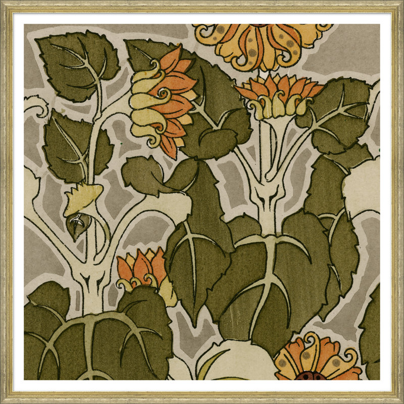 «Beaune Textile Patterns from the 19th Century», impression encadrée
