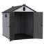 Remise de rangement pour outils 6 * 8Ft avec toit - plastique, installation extérieure