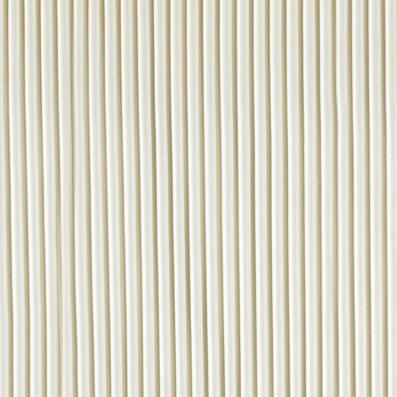 Table basse en cuir végétalien 28 "avec plateau en pierre frittée crème Anderson, Crème, crème