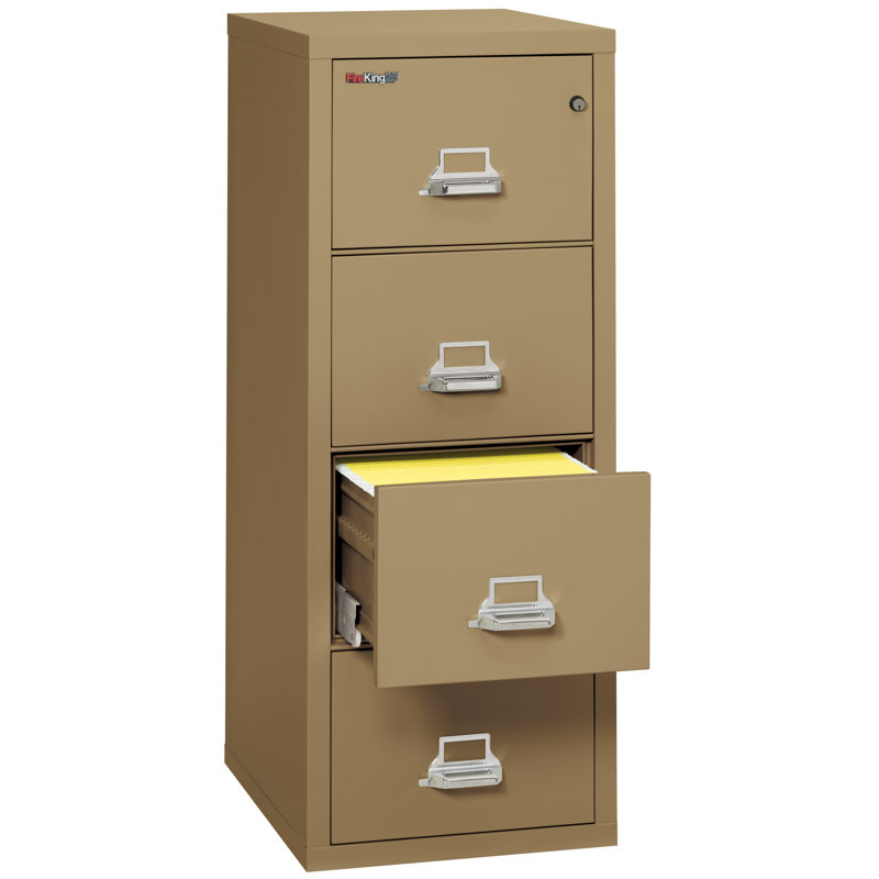 Fireproof 4 - Drawer File Cabinet, Sand
