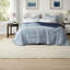 Ensembles de literie Tencel Cooling and Reversible, édredon double / grand en bleu
