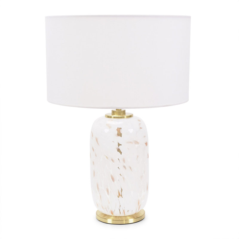 Glass Table Lamp, Yes, White