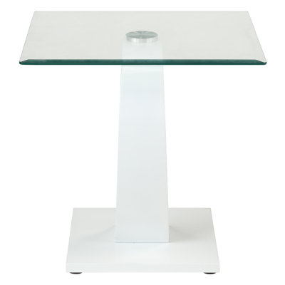 Glass Top End Table