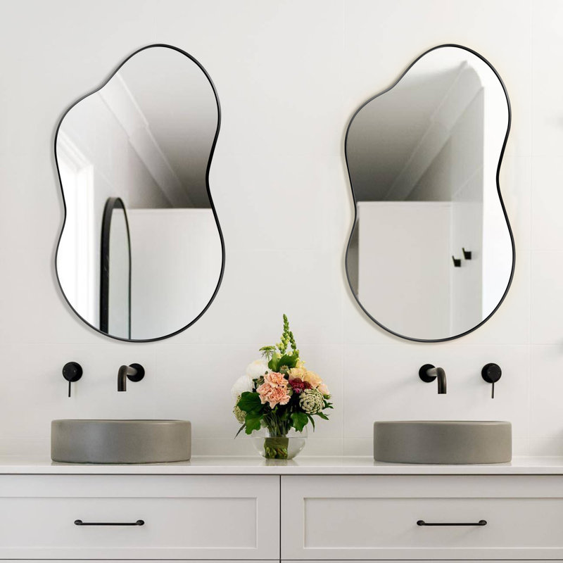 Miroir d'appoint 26 po x 46 po, Noir, 26 po x 46 po