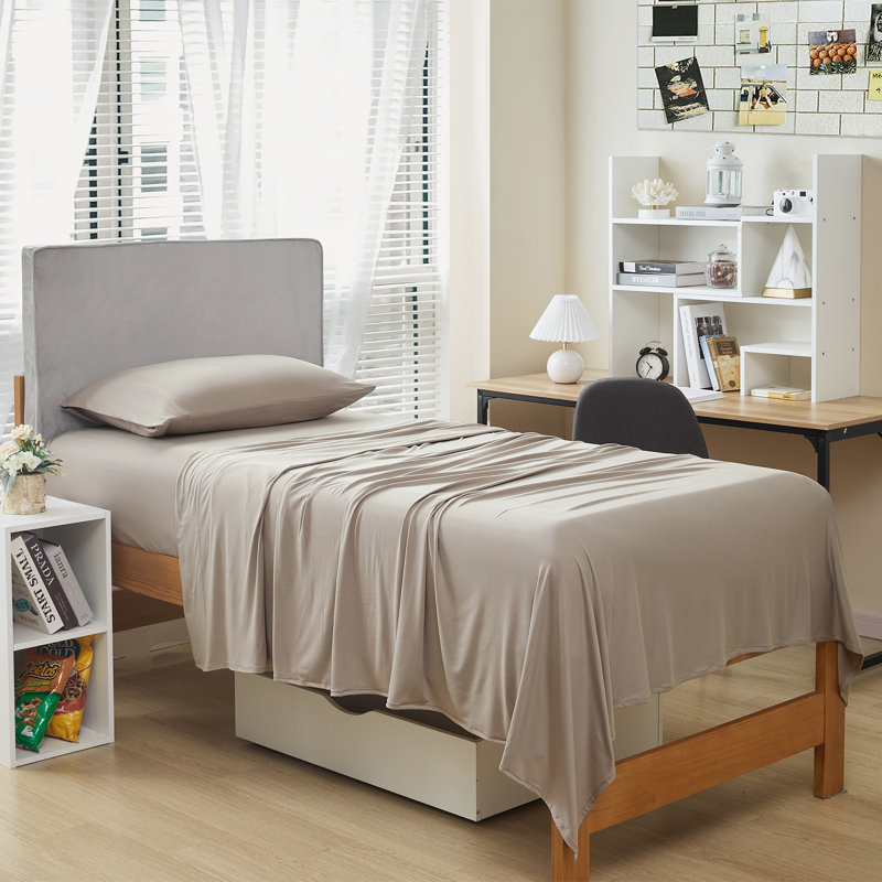 Ensemble de draps Better Than Butter Coma, Beige, Simple TG + 1 taie d'oreiller
