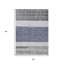 Tapis extérieur lavable abstrait bleu denim 5 pi x 8 pi
