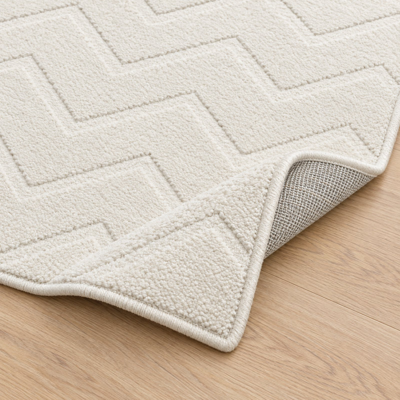 Aspire Homeware Cream Geometric Area Rug, Cream, 160x230cm