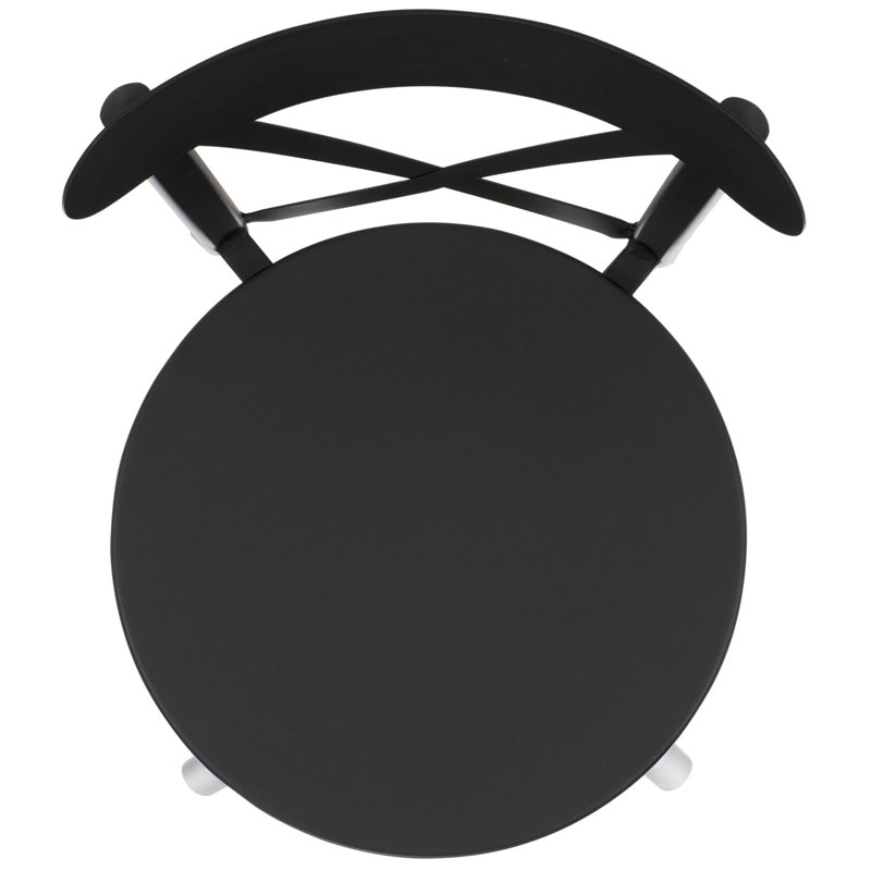 Outdoor Dining Side Chair, Black